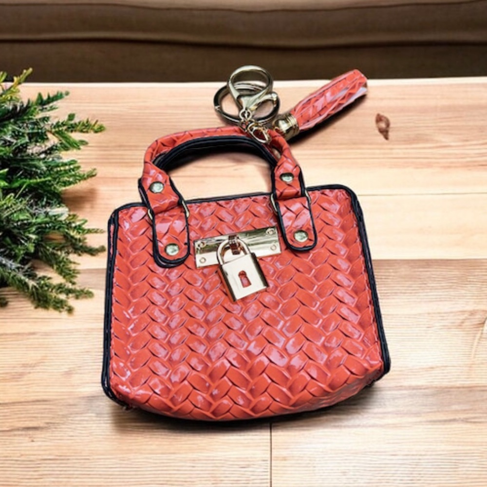 Mini purse wallet - peach